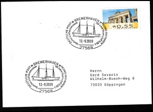 BREMERHAVEN 27568 DEUTSCHE POST ERLEBNIS BRIEFMARKEN Deutsches Schiffahrtsmuseum 