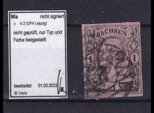 König Johann I 1 Ngr. Mit Nummernstempel 2 (= OPA Leipzig)