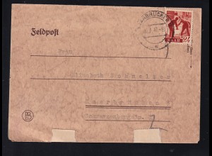 Freimarke 24 Pfg. auf Brief ab Saarbrücken 2 12.9.47 nach Sqaarbrücken 3
